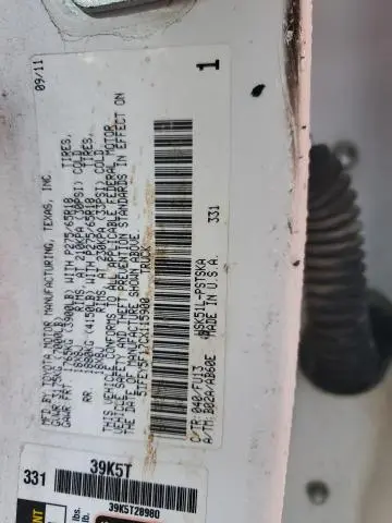 2012 TOYOTA TUNDRA CREWMAX SR5  