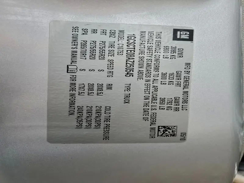 2010 CHEVROLET SILVERADO C1500 LTZ  