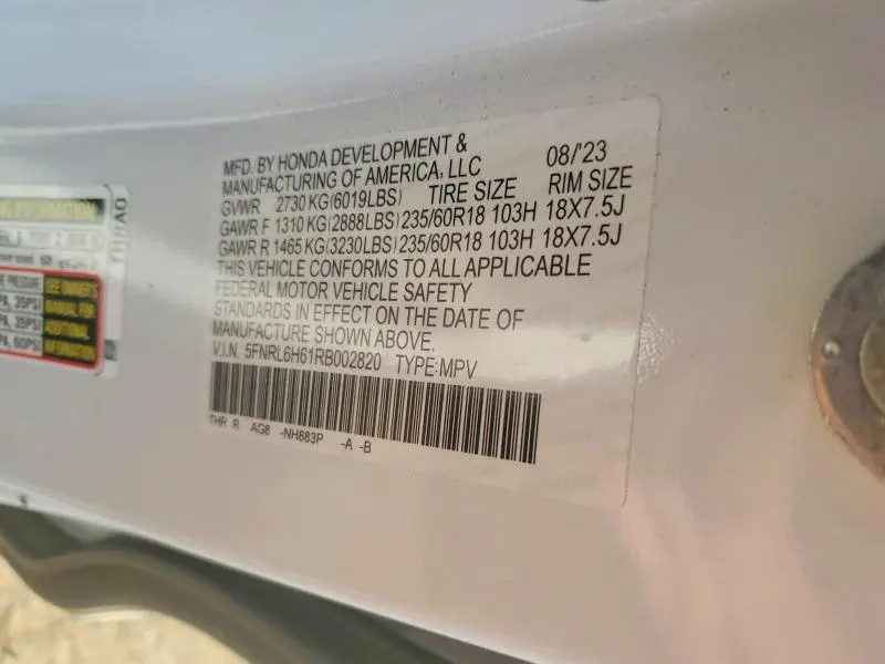 2024 HONDA ODYSSEY EXL  
