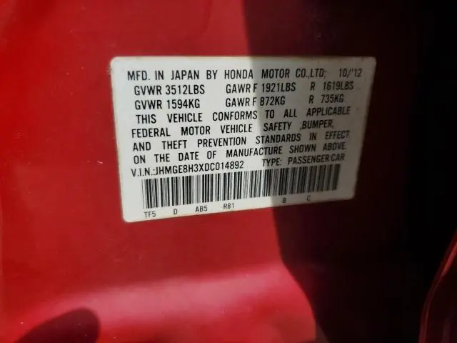 2013 HONDA FIT