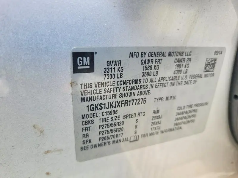 2015 GMC YUKON XL DENALI  