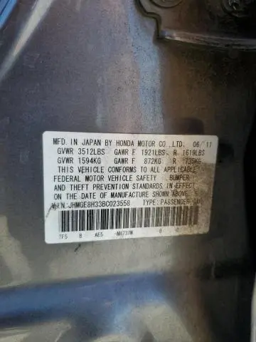 2011 HONDA FIT