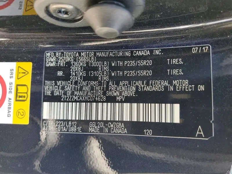 2017 LEXUS RX 350 BASE  