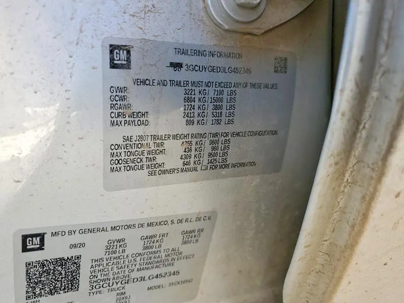 2020 CHEVROLET SILVERADO K1500 LTZ  