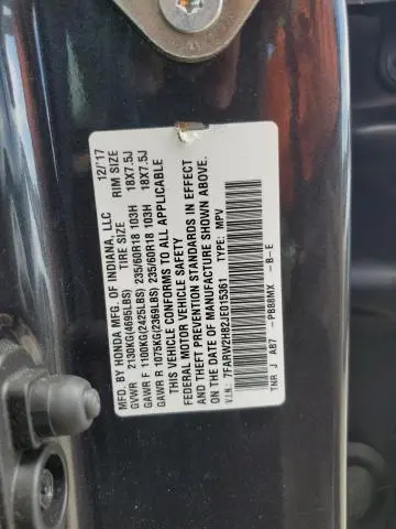 2018 HONDA CR-V EXL  
