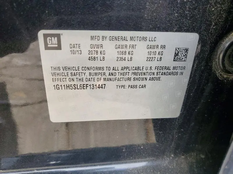 2014 CHEVROLET MALIBU LTZ  