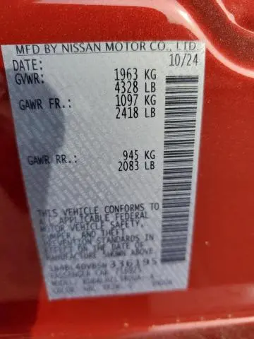 2025 NISSAN ALTIMA SV  