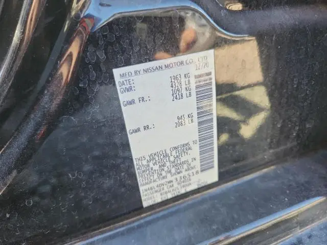 2021 NISSAN ALTIMA SV  