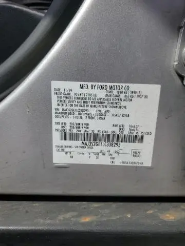 2020 FORD ECOSPORT SE  