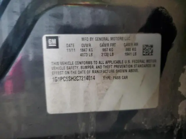 2012 CHEVROLET CRUZE LS