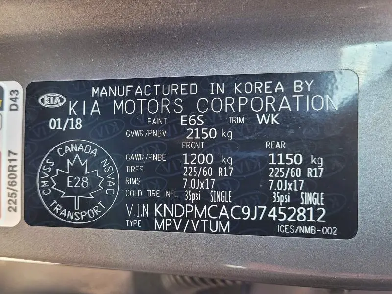 2018 KIA SPORTAGE LX  