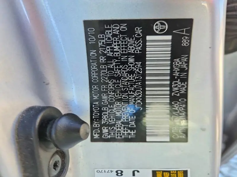 2010 TOYOTA PRIUS IV  