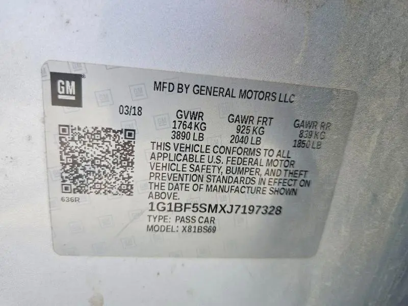 2018 CHEVROLET CRUZE PREMIER  