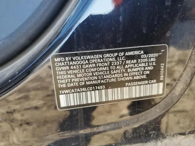 2020 VOLKSWAGEN PASSAT SEL