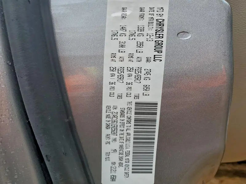 2014 CHRYSLER TOWN & COUNTRY TOURING  