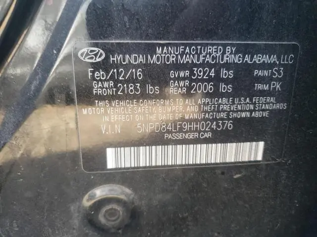 2017 HYUNDAI ELANTRA SE  