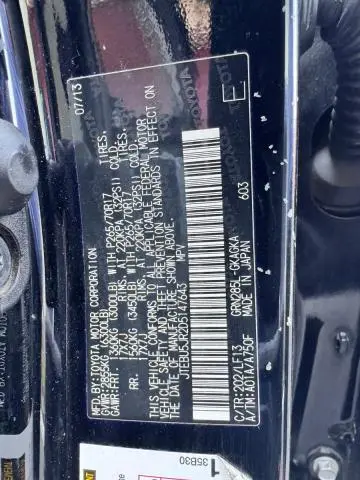 2013 TOYOTA 4RUNNER SR5  