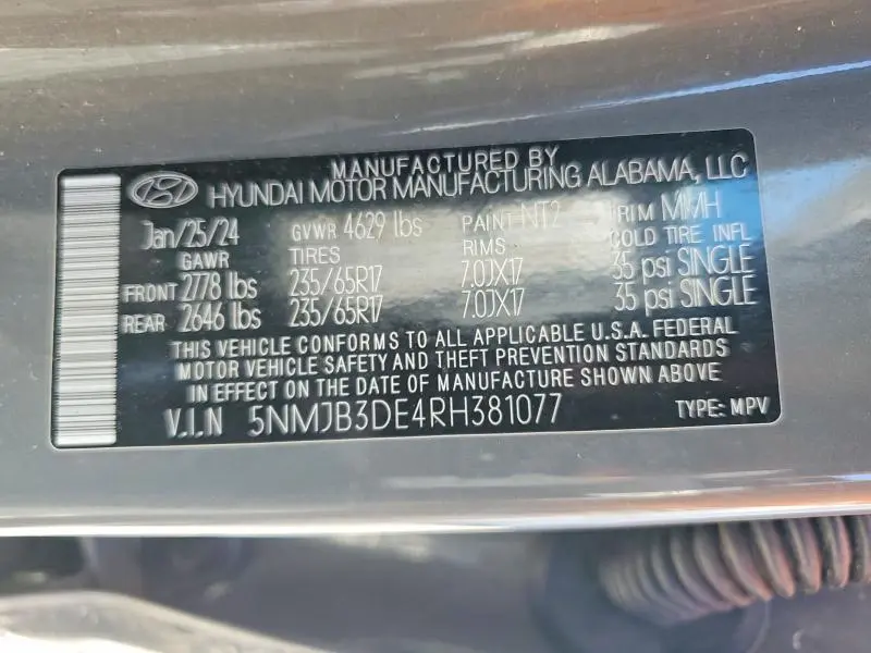 2024 HYUNDAI TUCSON SEL  