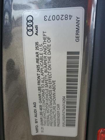 2022 AUDI A4 PREMIUM 40