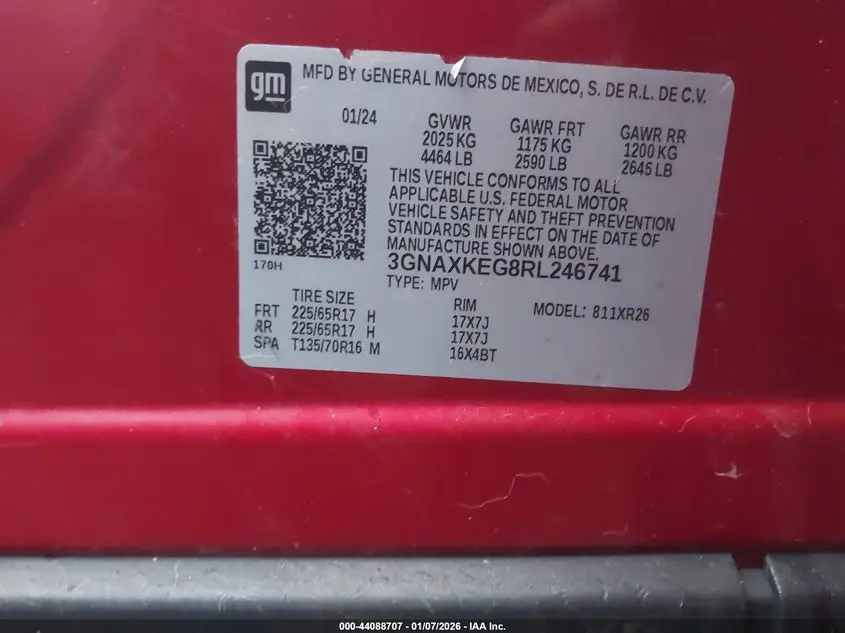 2024 CHEVROLET EQUINOX FWD LT