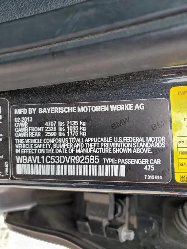 2013 BMW X1 XDRIVE28I  