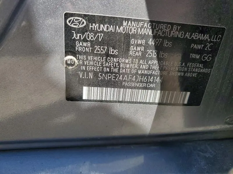 2018 HYUNDAI SONATA SE  
