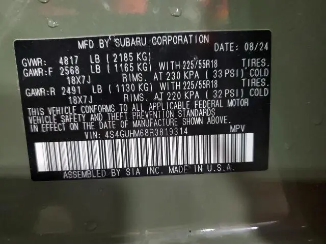2024 SUBARU CROSSTREK LIMITED  