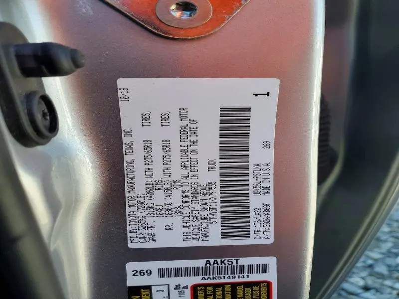 2019 TOYOTA TUNDRA CREWMAX LIMITED  
