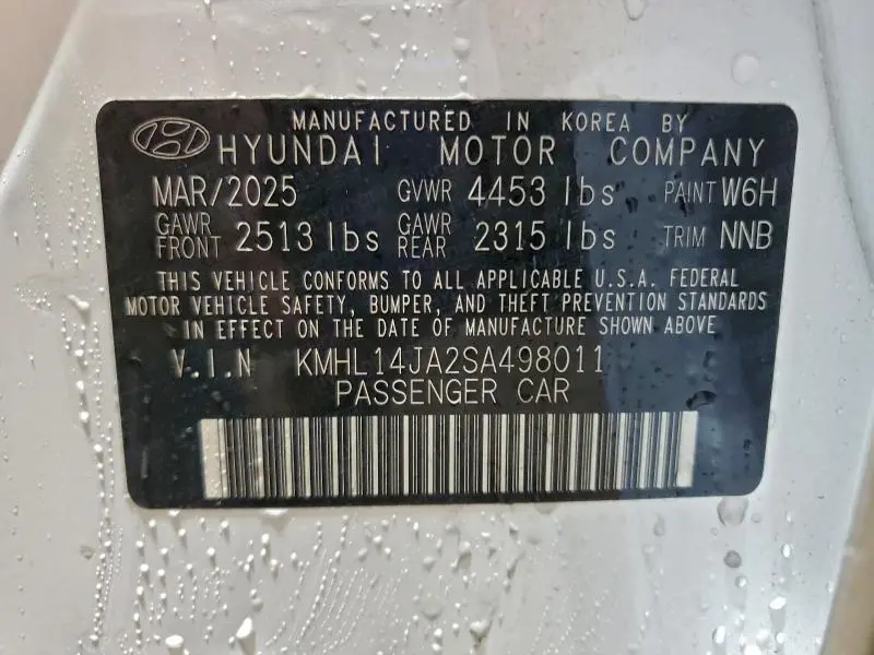 2025 HYUNDAI SONATA SEL  