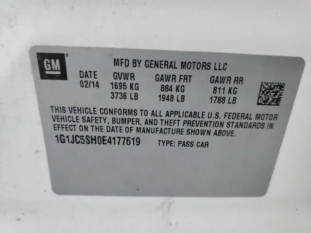 2014 CHEVROLET SONIC LT  