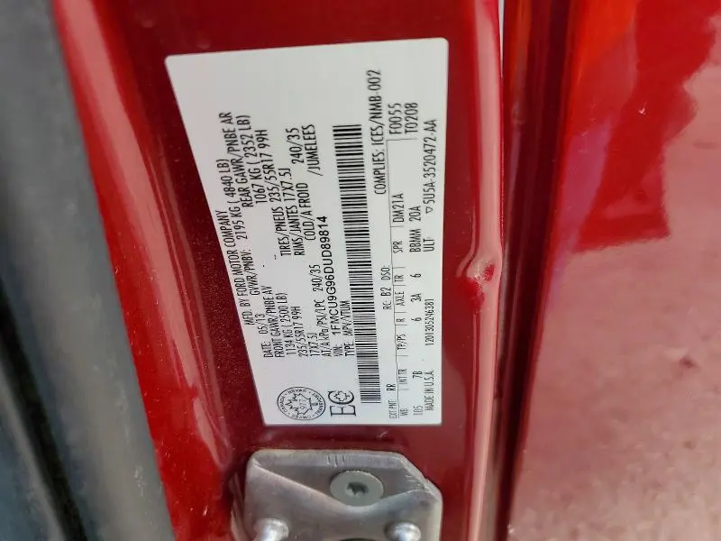 2013 FORD ESCAPE SE  