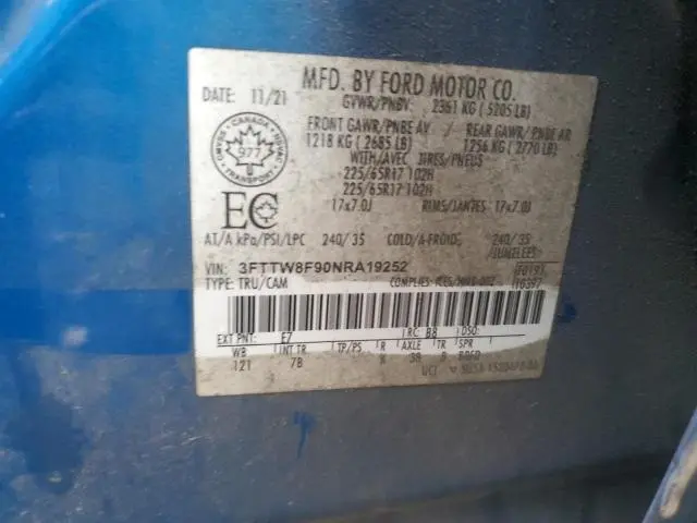 2022 FORD MAVERICK XL  