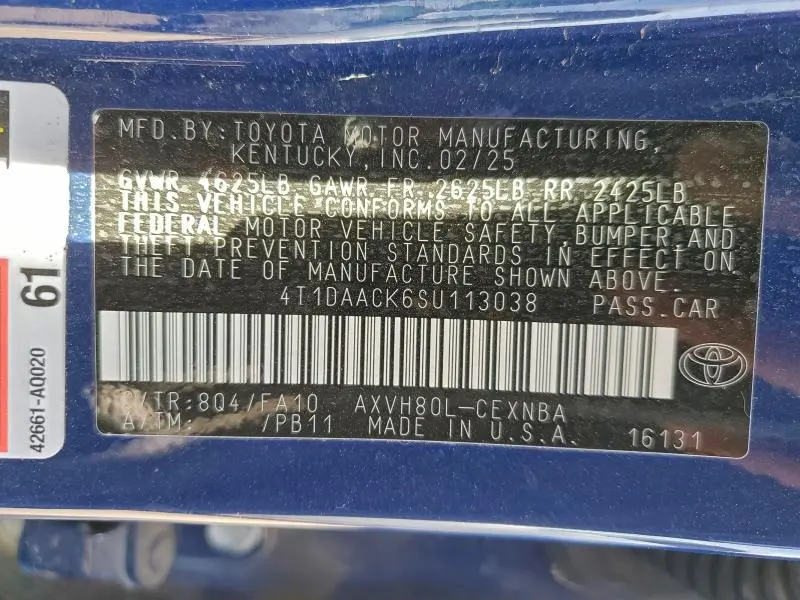 2025 TOYOTA CAMRY XSE  