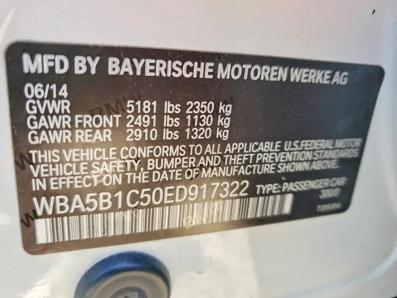 2014 BMW 535 I  