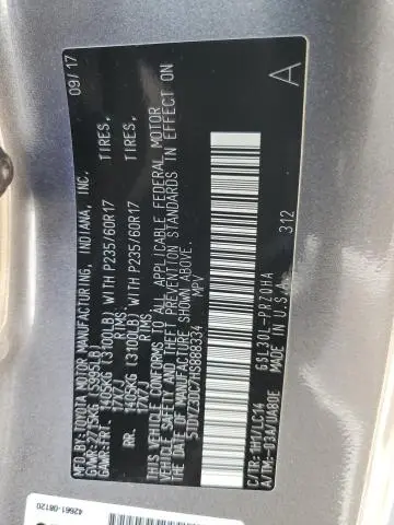 2017 TOYOTA SIENNA XLE  