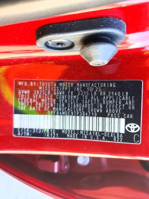 2026 TOYOTA COROLLA LE  
