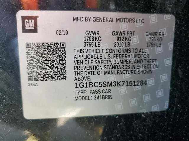 2019 CHEVROLET CRUZE LS  