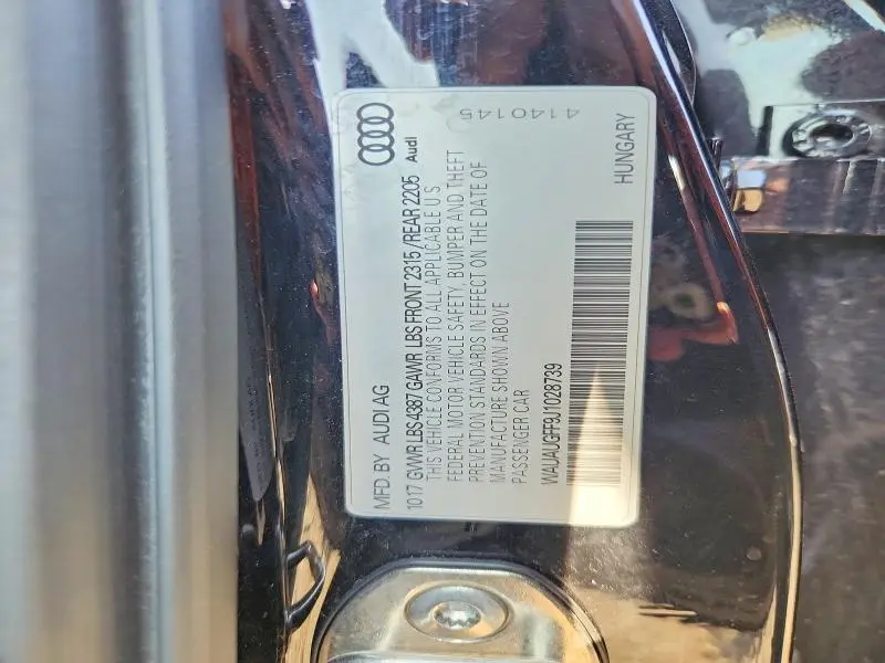 2018 AUDI A3 PREMIUM  