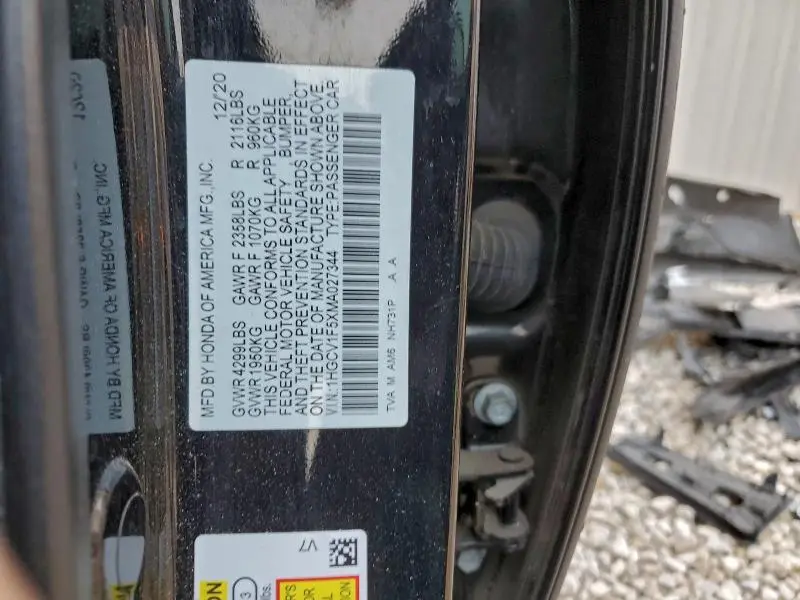 2021 HONDA ACCORD EXL  