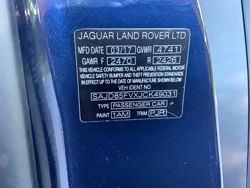 2018 JAGUAR F-TYPE R DYNAMIC  