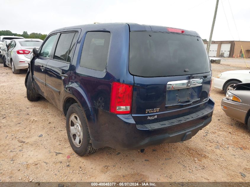 2013 HONDA PILOT LX