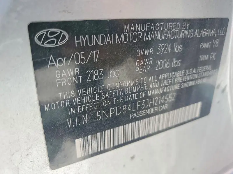 2018 HYUNDAI ELANTRA VALUE EDITION  