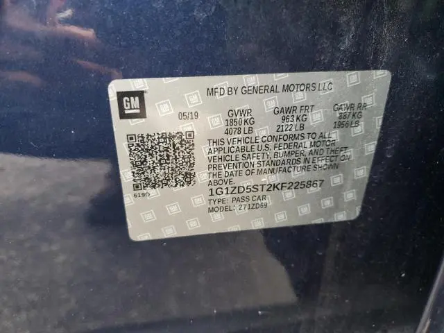 2019 CHEVROLET MALIBU LT  