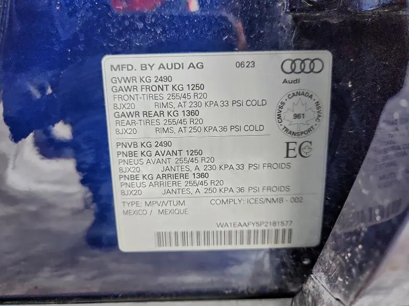 2023 AUDI Q5 PREMIUM PLUS 45  