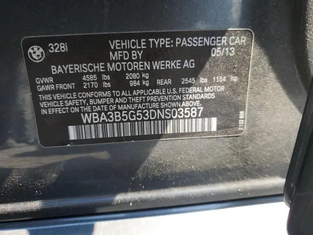 2013 BMW 328 XI SULEV  