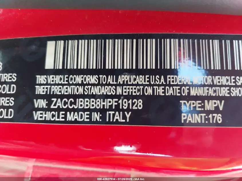 2017 JEEP RENEGADE LATITUDE 4X4