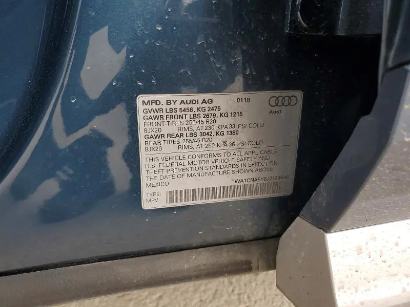 2018 AUDI Q5 PRESTIGE  