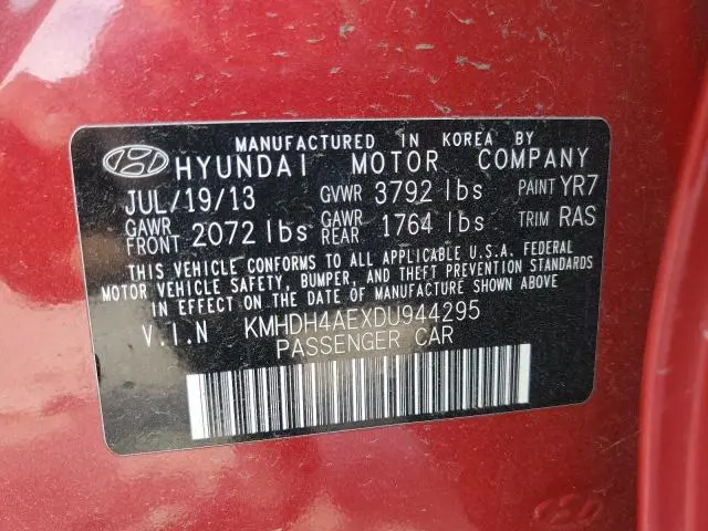 2013 HYUNDAI ELANTRA GLS