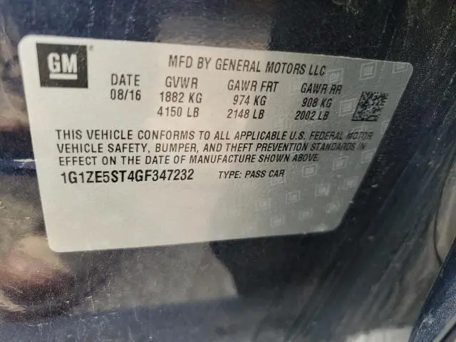 2016 CHEVROLET MALIBU LT  