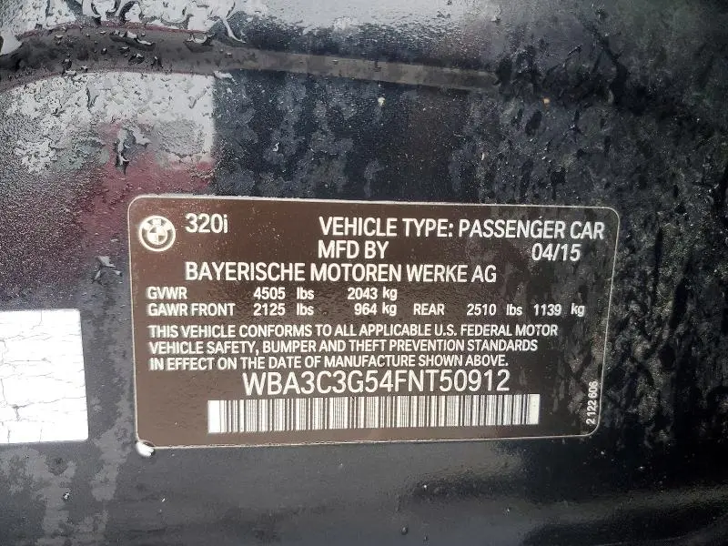 2015 BMW 320 I XDRIVE  